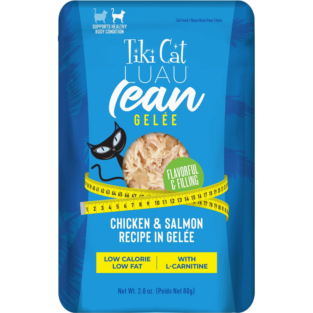 Tiki Cat Pouch Luau Lean Gelee Cat Wet Food - Chicken & Salmon - 79g