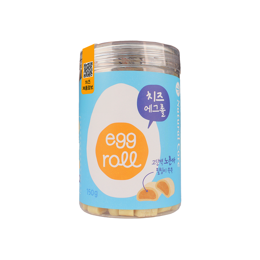 Natural Core Egg Roll Dog Soft & Chewy Treats - Cheese Flavor