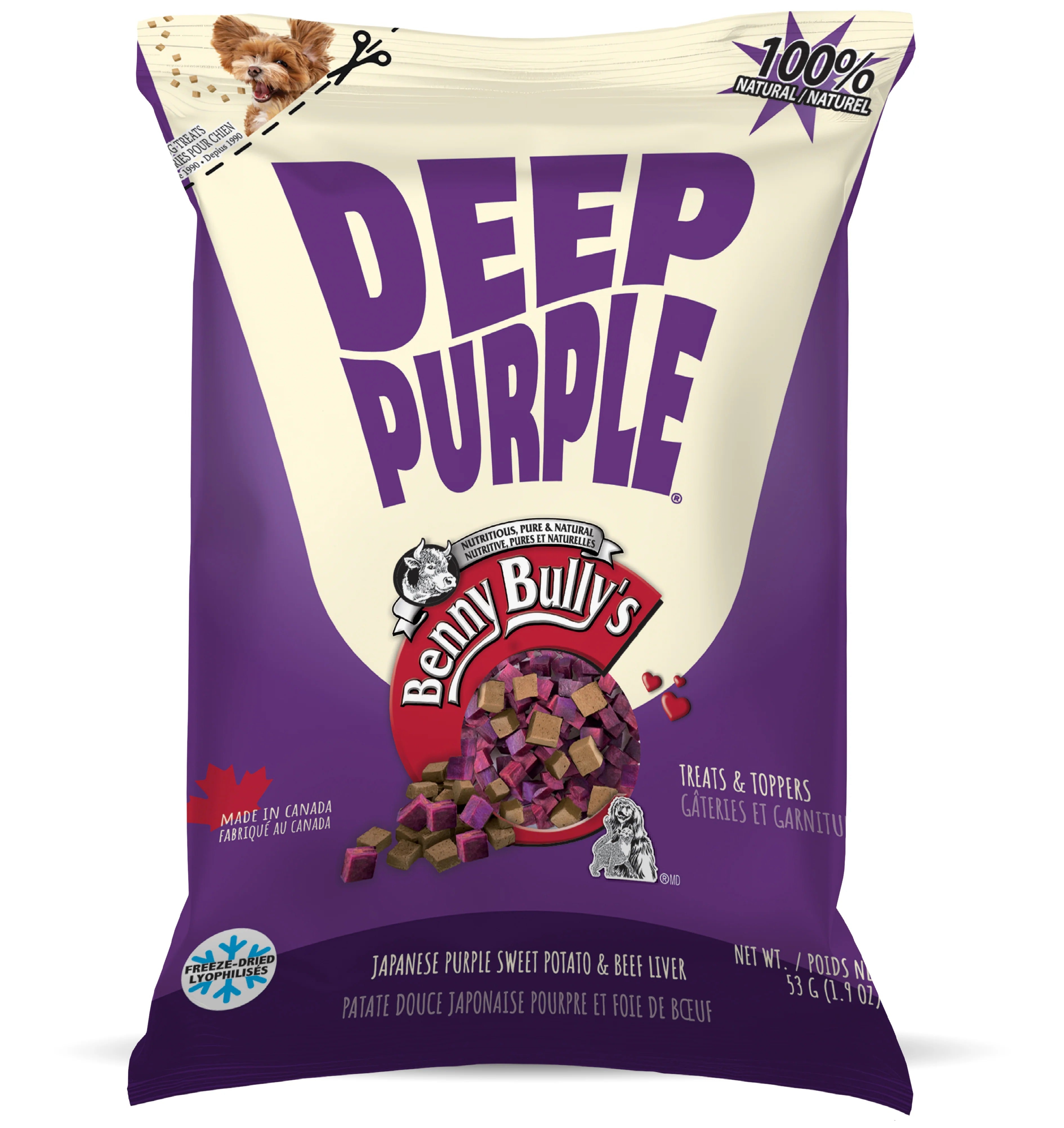 Benny Bullys Deep Purple with Beef Liver -53g