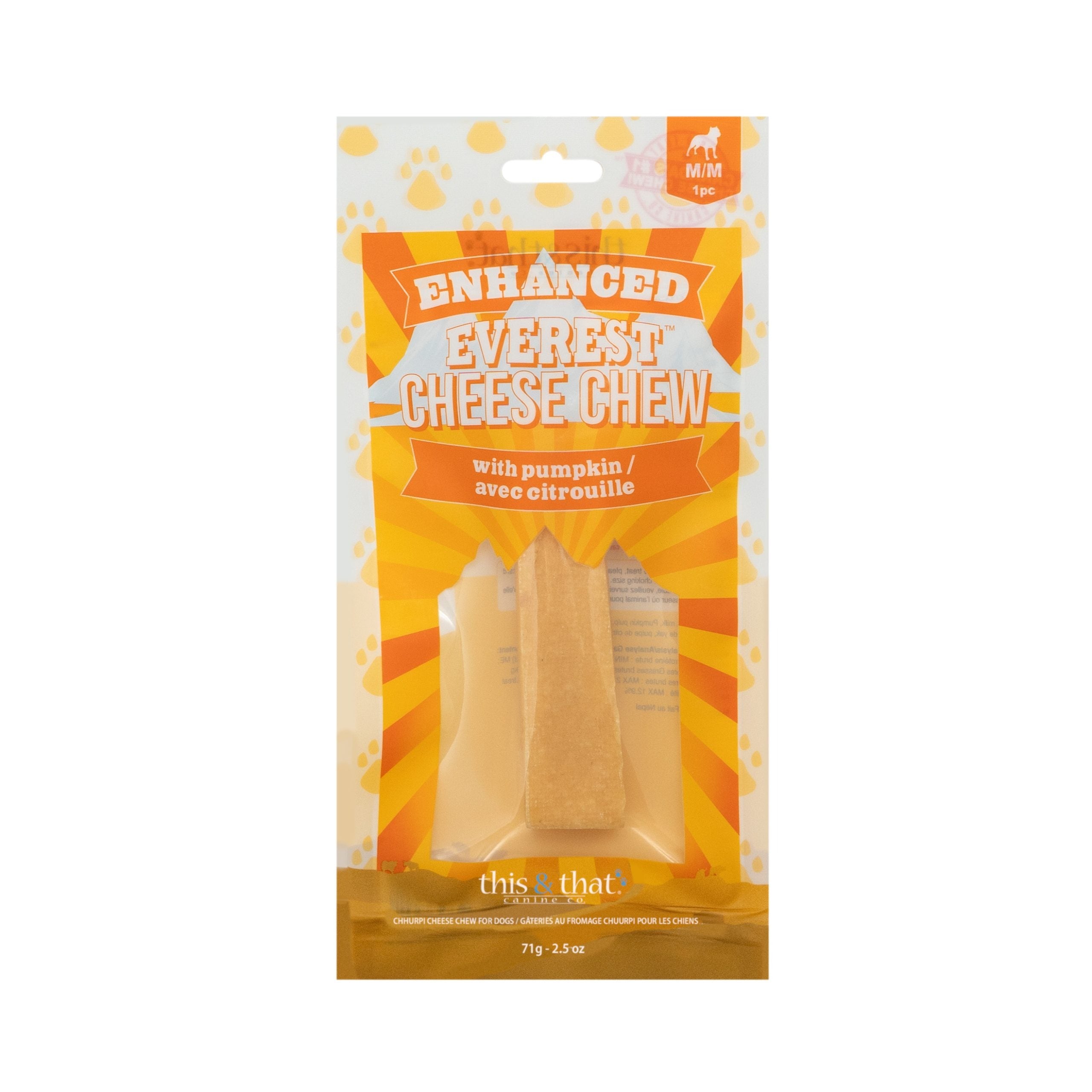 This & That Enhanced Everest Cheese Chews with Pumpkin Dog Treat