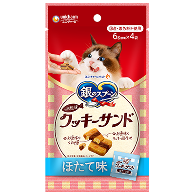 Unicharm Cookie Sandwich Cat Treats - Scallop Flavor
