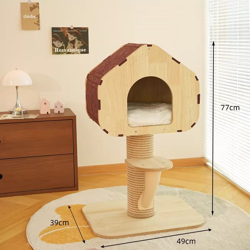Miaofairy喵仙儿 立式树洞猫爬架猫窝 小户型安全感猫树 田园风 