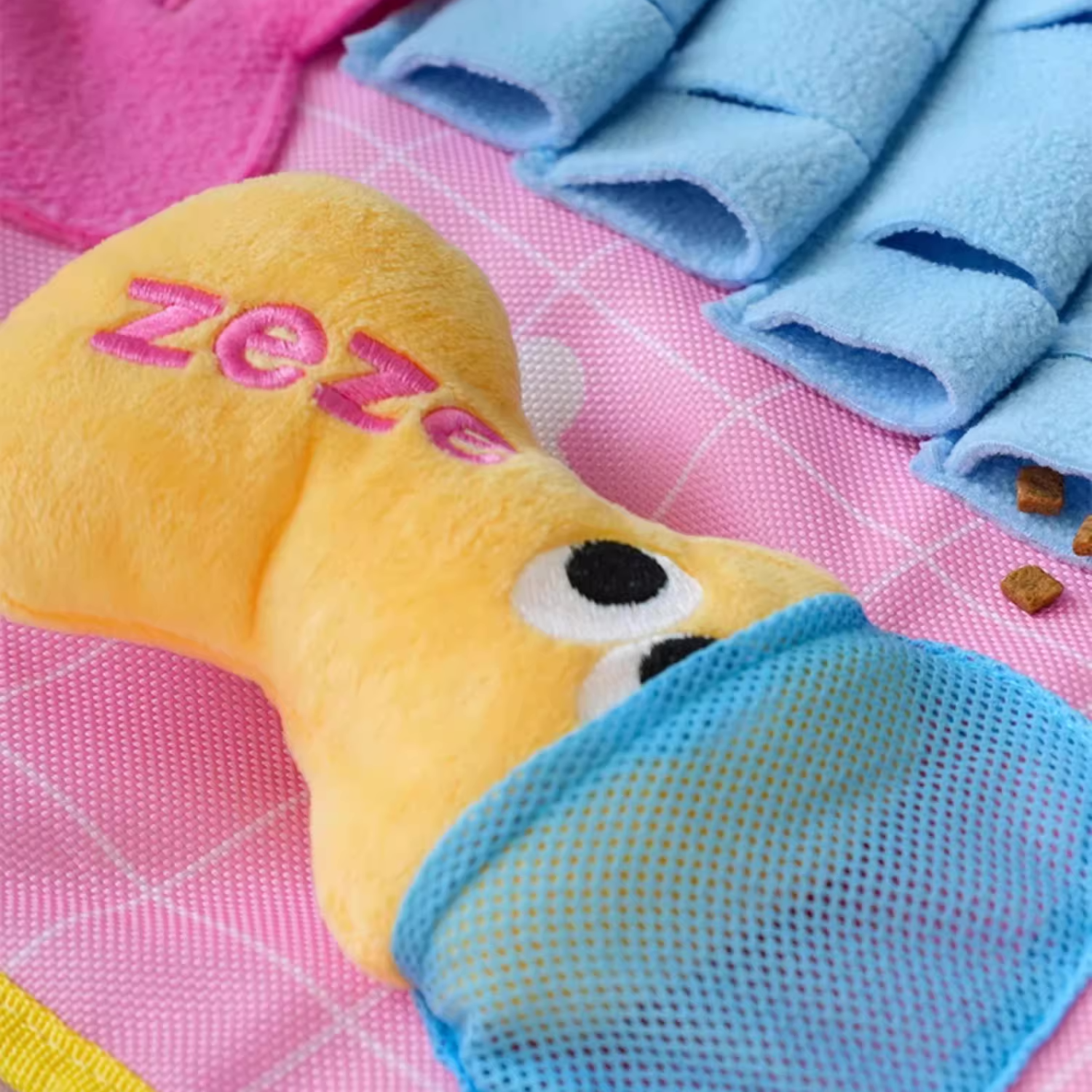 Zeze 狗狗藏食嗅闻垫 自嗨解闷发声闻嗅毯 漏食小狗宠物益智玩具 洗澡澡嗅闻垫