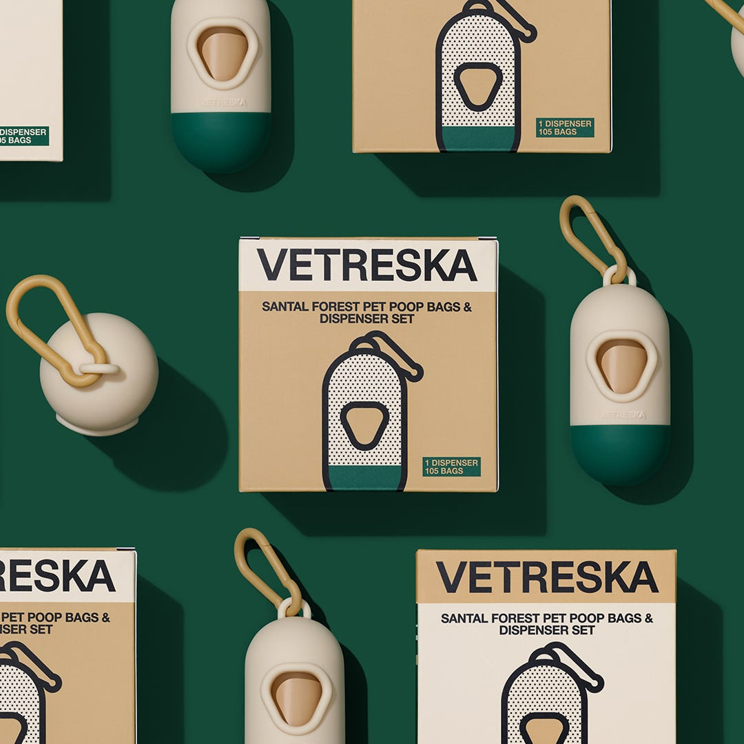 Vetreska Santal Forest Pet Poop Bags & Dispenser