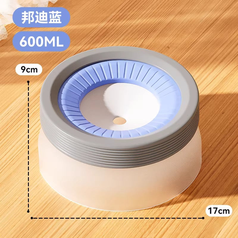 嬉皮狗 狗狗不湿嘴悬浮水碗 防湿嘴喝水器 漂浮水盆 宠物护颈饮水器 防打翻 两色两种Size可选