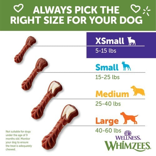 Whimzees Brushzees Medium Dental Chew For Dog - 7ct
