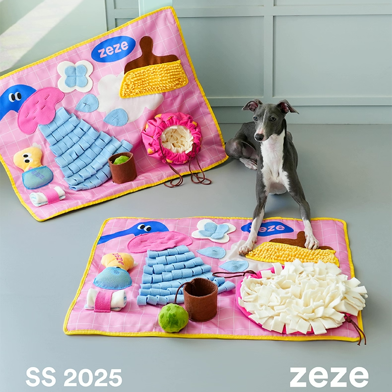 Zeze “Bath Time” Snuffle Mat – Cute Interactive Dog Feeding Blanket for Nose Work & Stress Relief Regular price