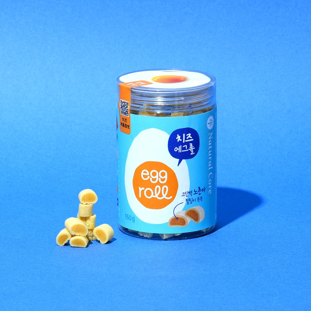 Natural Core 狗狗专用 鲜嫩牛肉芝士蛋黄卷 软糯狗狗训练小零食 奶酪味