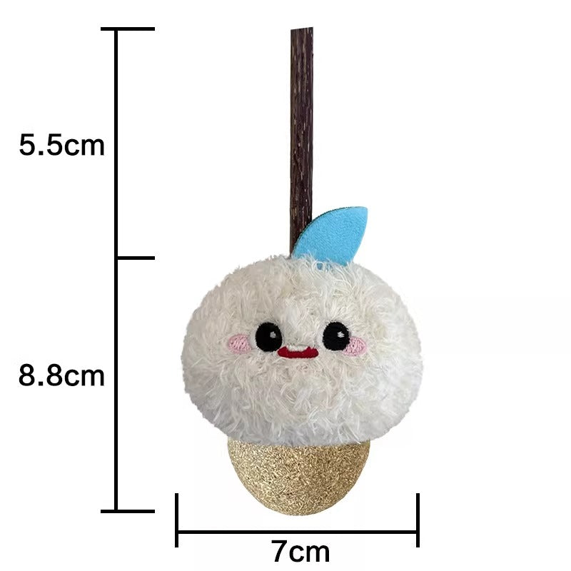 TOOCAT Snowball Cat Chew Toy with Matatabi Stick