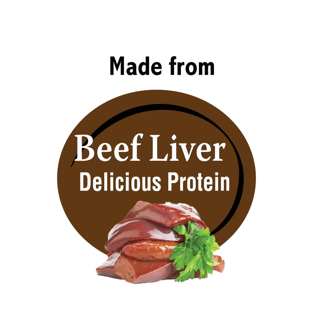 Benny Bullys Beef Liver Mini Chops Dog Treat - 23g Smart Pack