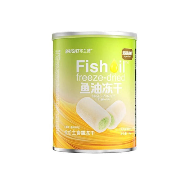 Bright Premium Freeze-Dried Cat Treats with Pure Fish Oil & Barley Grass