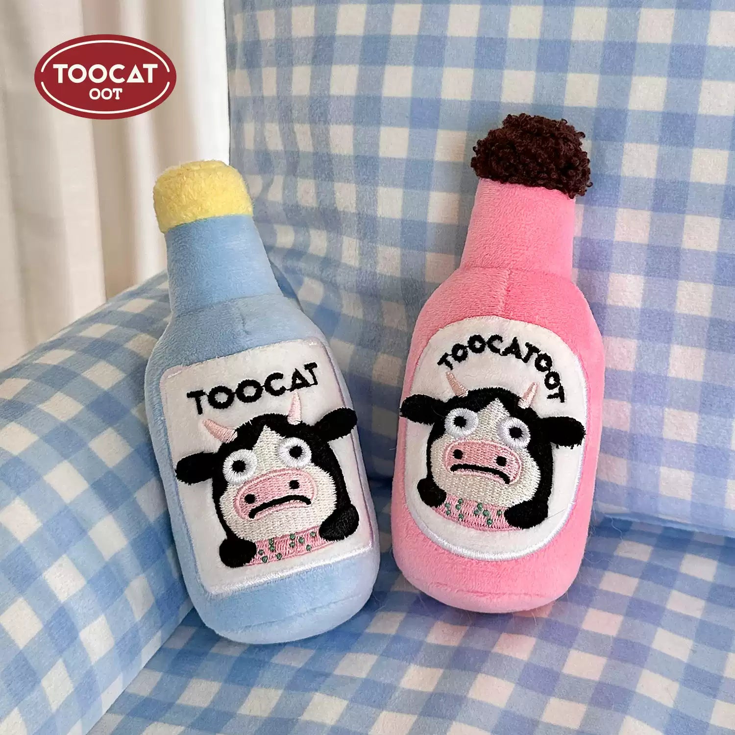 TOOCAT Bottle-Shaped Interactive Squeaky Dog Toy
