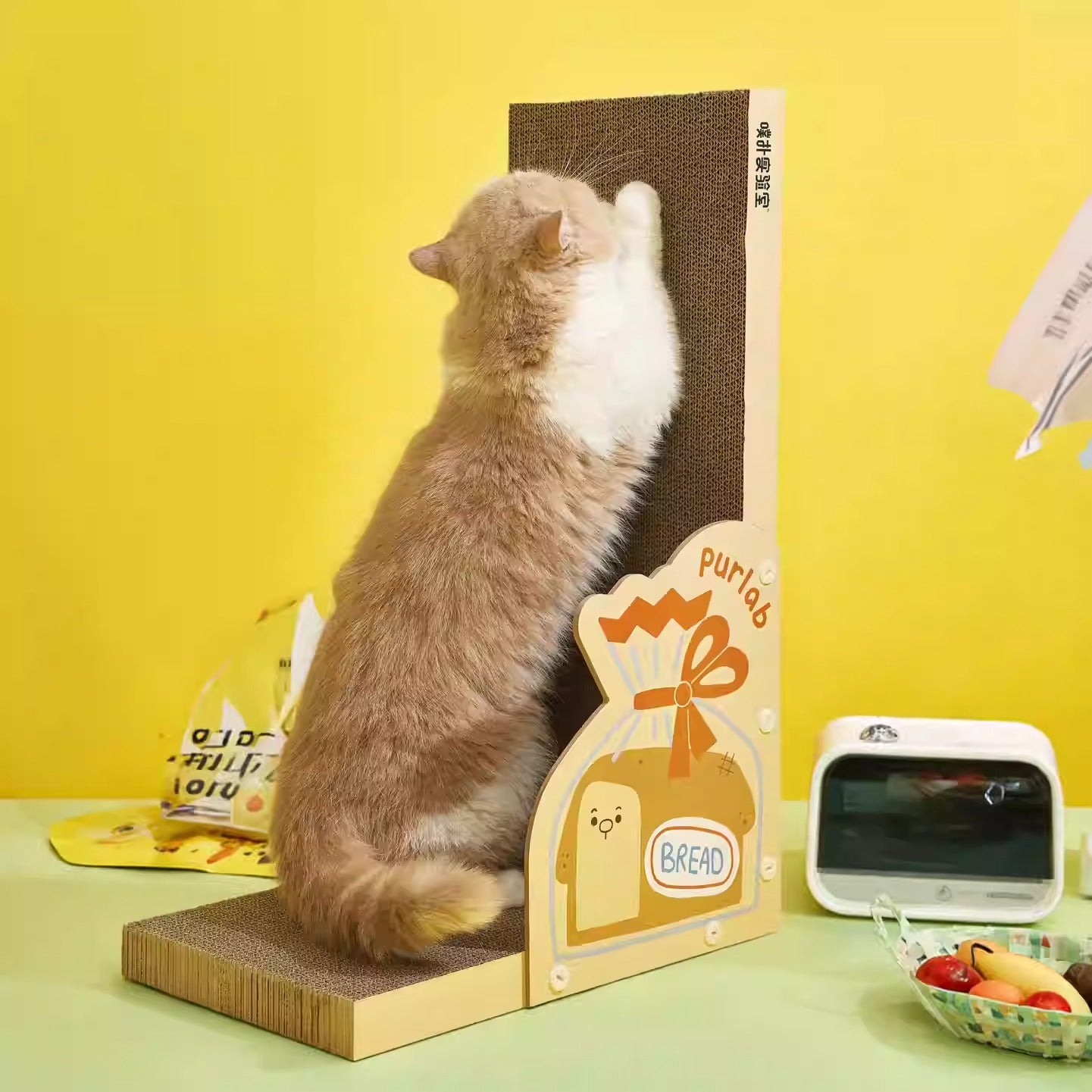 Purlab Bakery L-Shaped Cat Scratcher