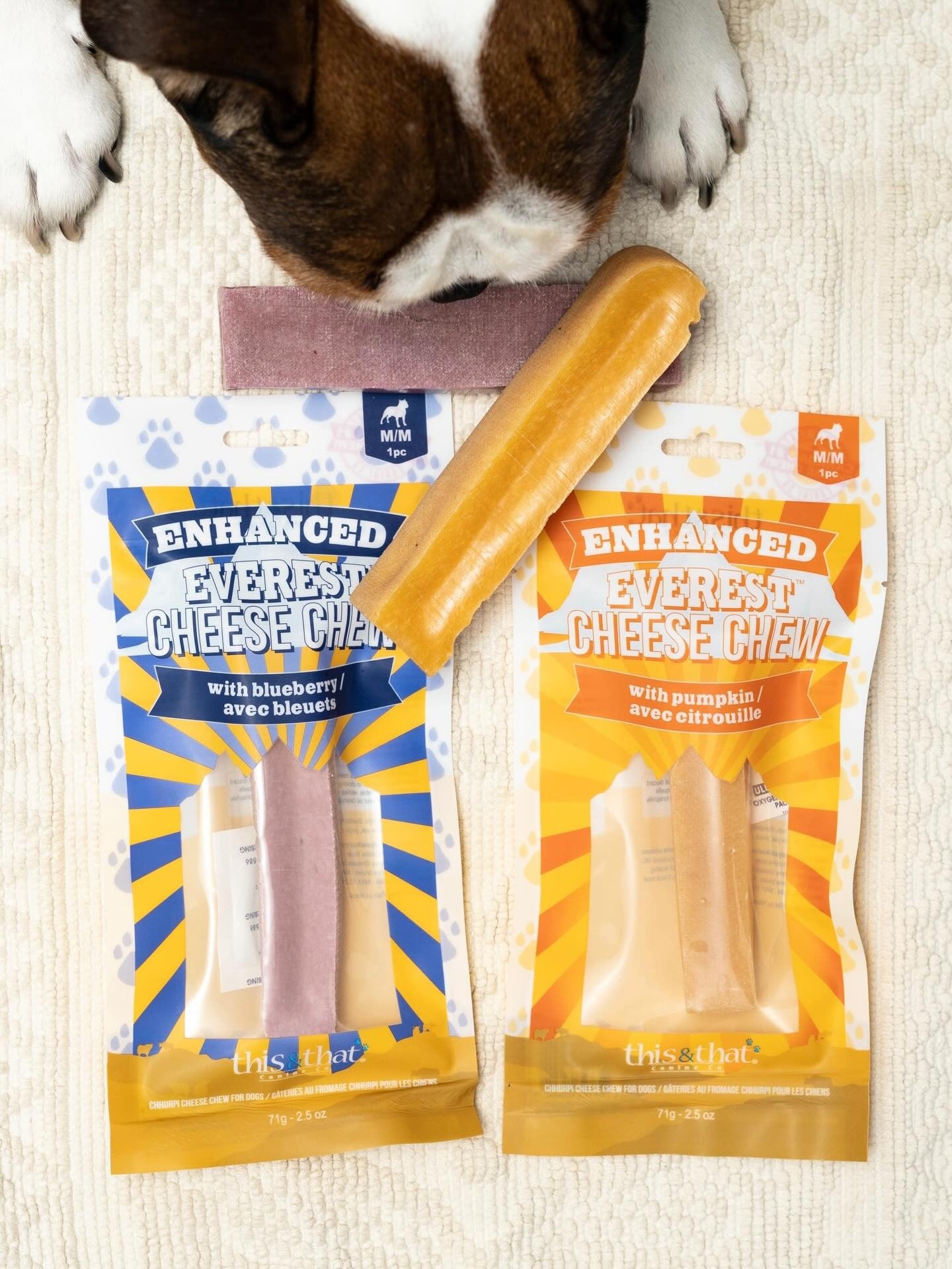 This & That Enhanced Everest Cheese Chews with Pumpkin Dog Treat