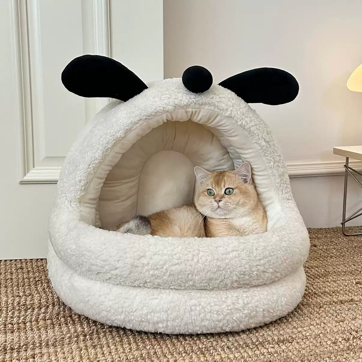 TOOCAT Bunny-Shaped Winter Pet Bed