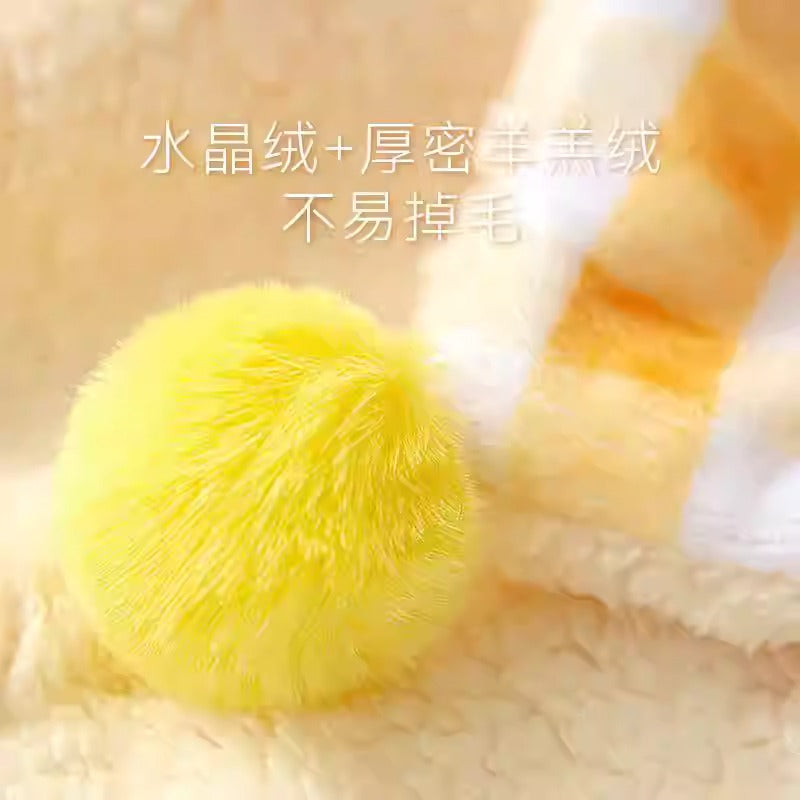 Flannel Pet Blanket - Warm Plaid Cat Mat & Small Dog Bed Cover