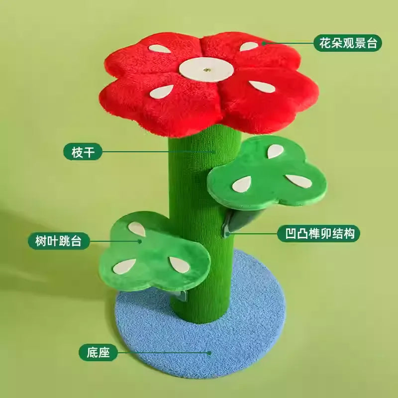 Miaofairy Flower-Themed Cat Tree