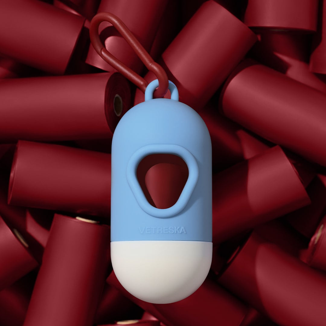 Vetreska未卡 迷雾梅洛系列 狗狗拾便袋套装 香味粑粑袋 垃圾袋文明遛狗必备 玫瑰与琥珀香