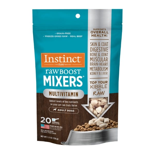 Instinct Raw Boost Mixers Grain Free Multivitamin Topper Dog 5.5oz