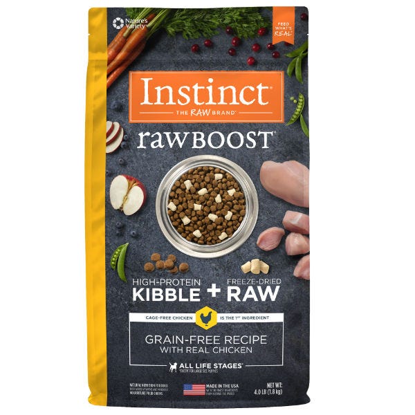 Instinct Raw Boost Grain-Free Recipe with Real Chicken Dog Food