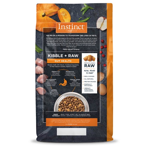 Instinct Raw Boost Grain-Free Recipe with Real Chicken for Gut Health Dog Food