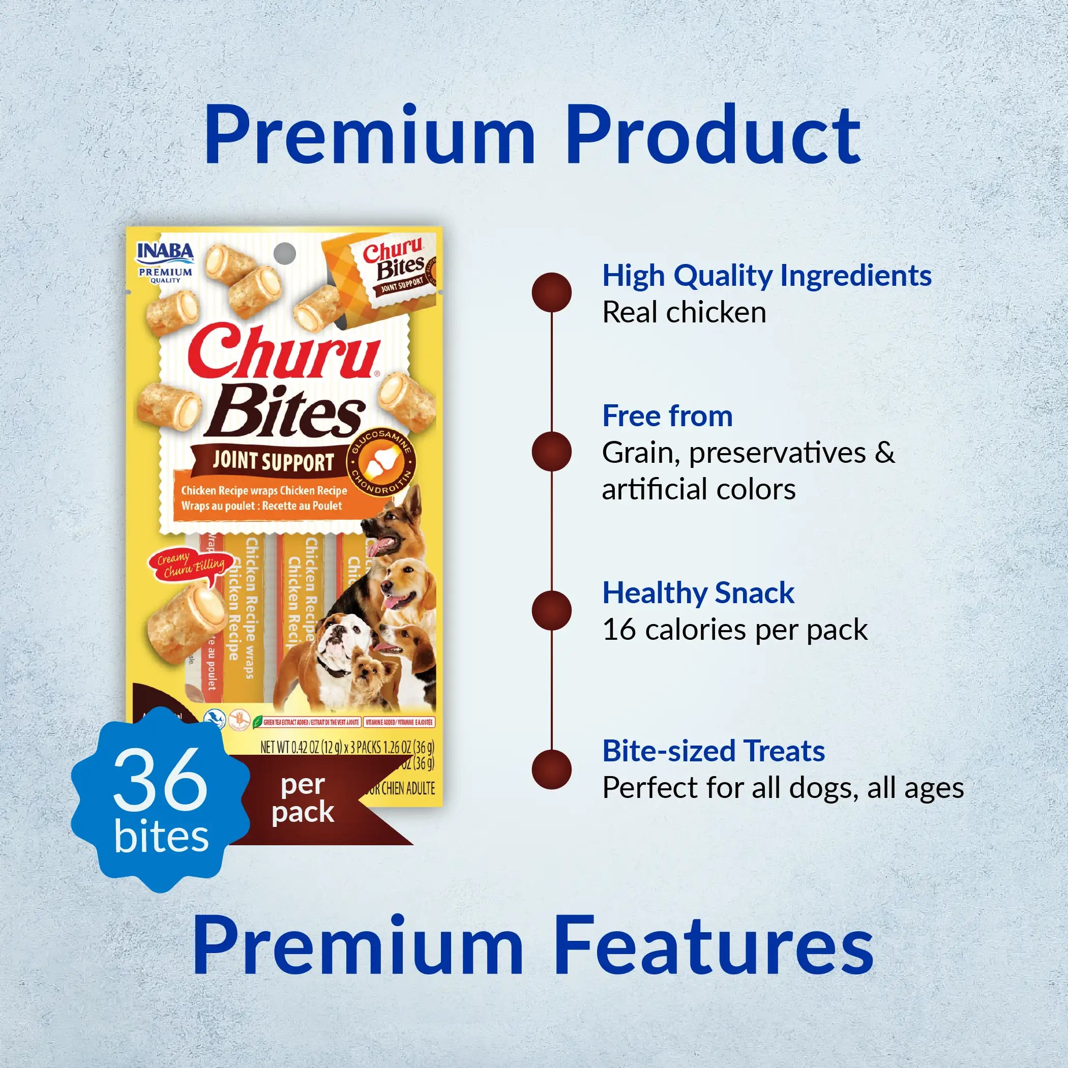 Inaba Churu Bites Joint Support for Dog -  Chicken Recipe