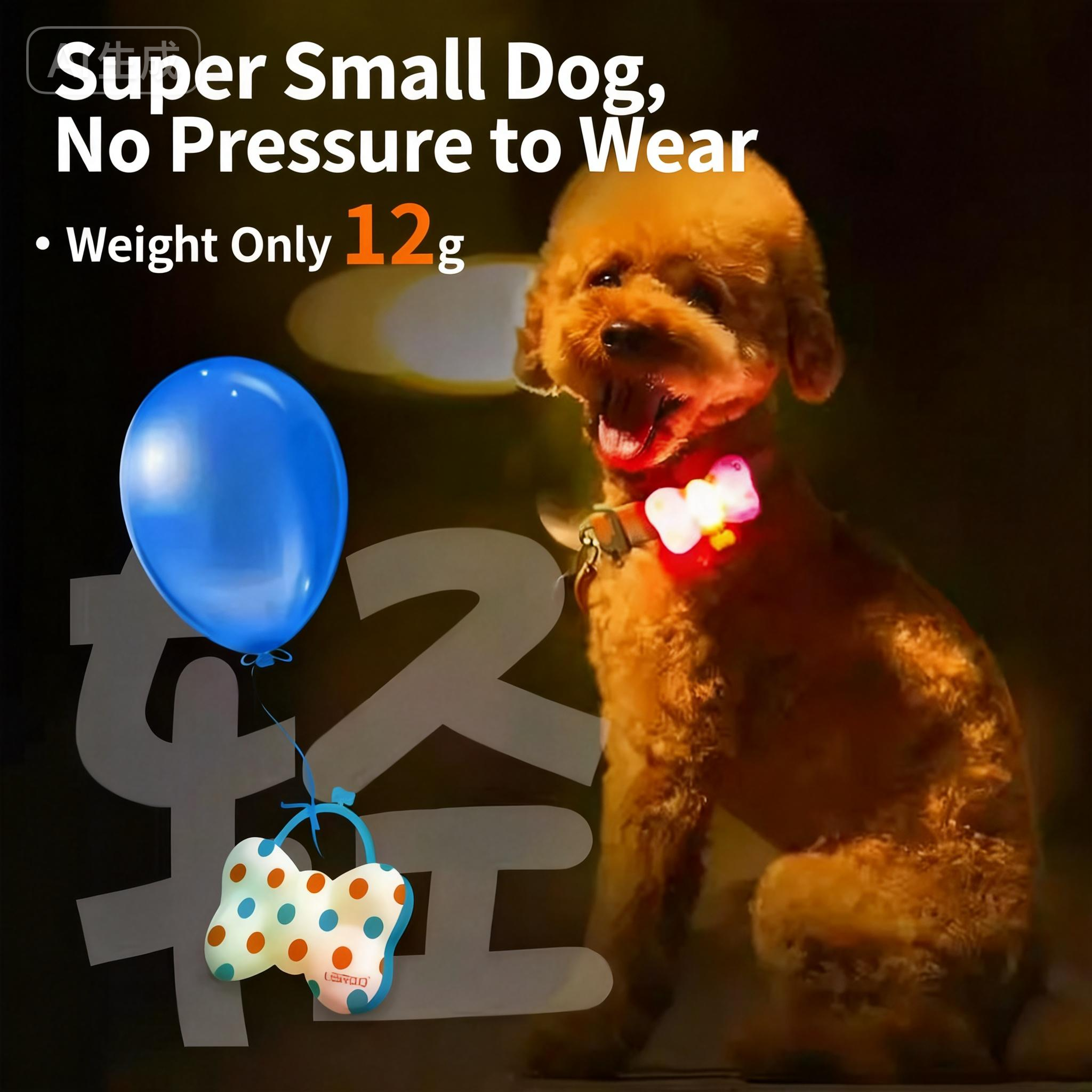 Laroo LED Dog Safety Light Collar Tag – Night Walking & Anti-Lost Pet Light