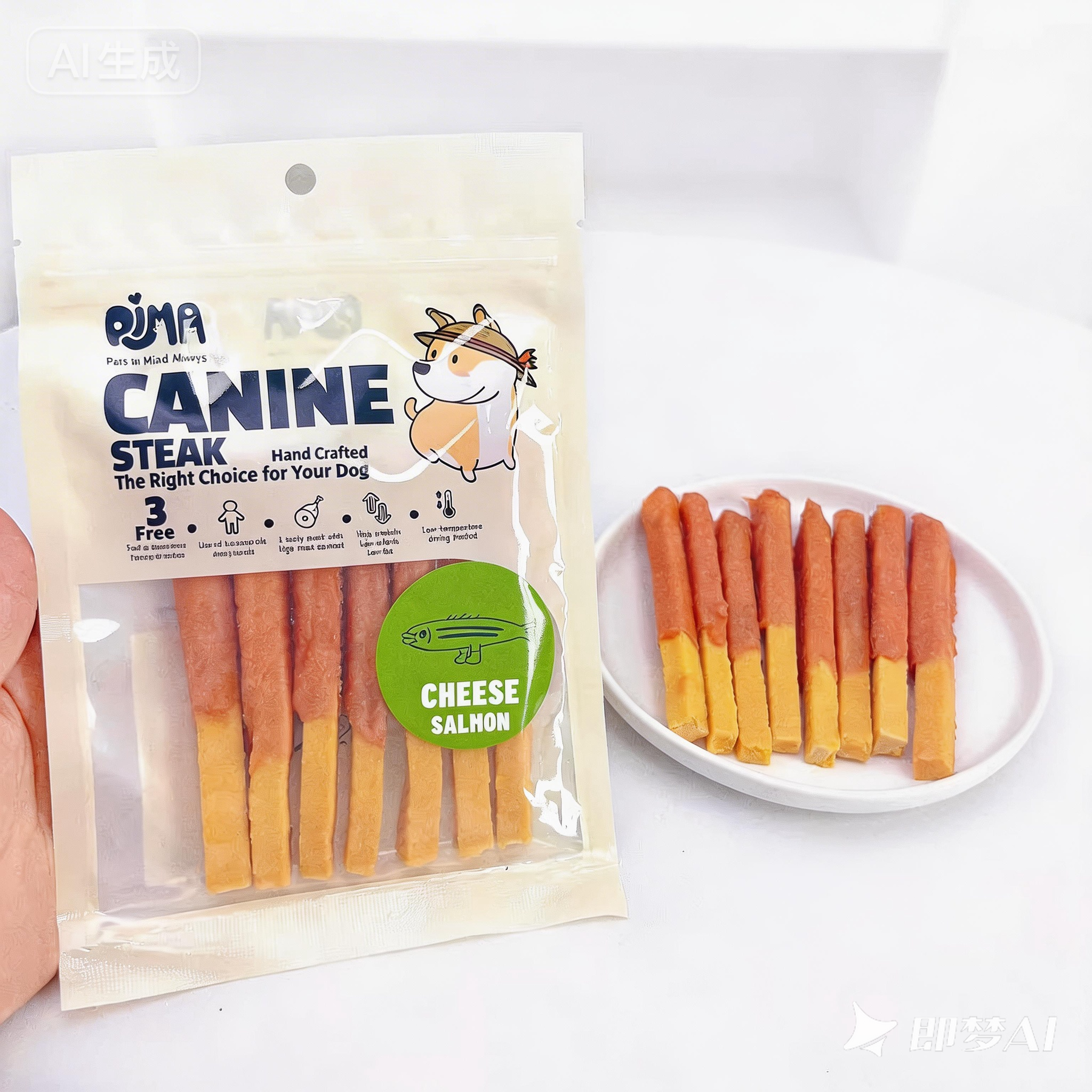PIMA Cheese Fries Wrapped with Meat - Dog Chew Treats