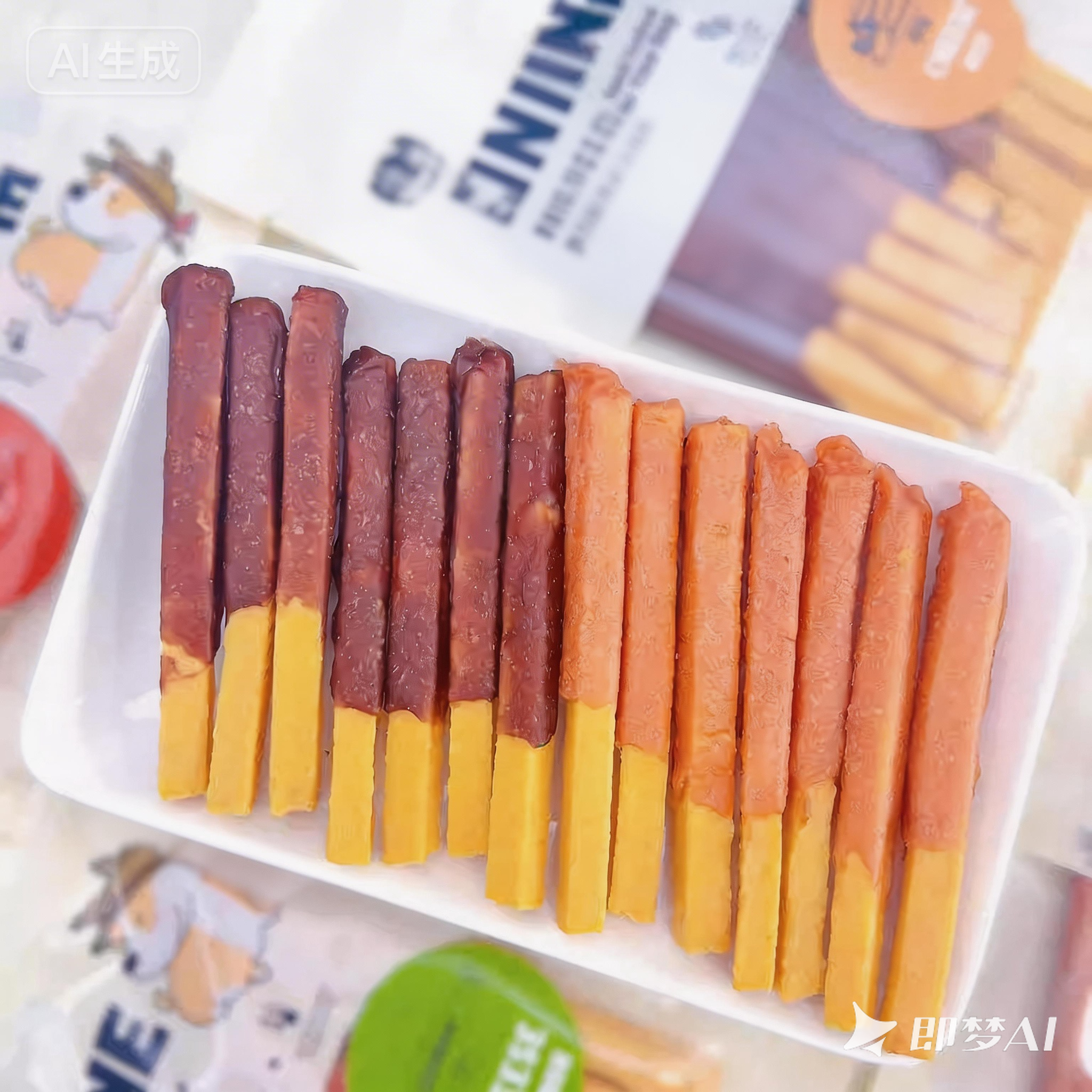 PIMA Cheese Fries Wrapped with Meat - Dog Chew Treats