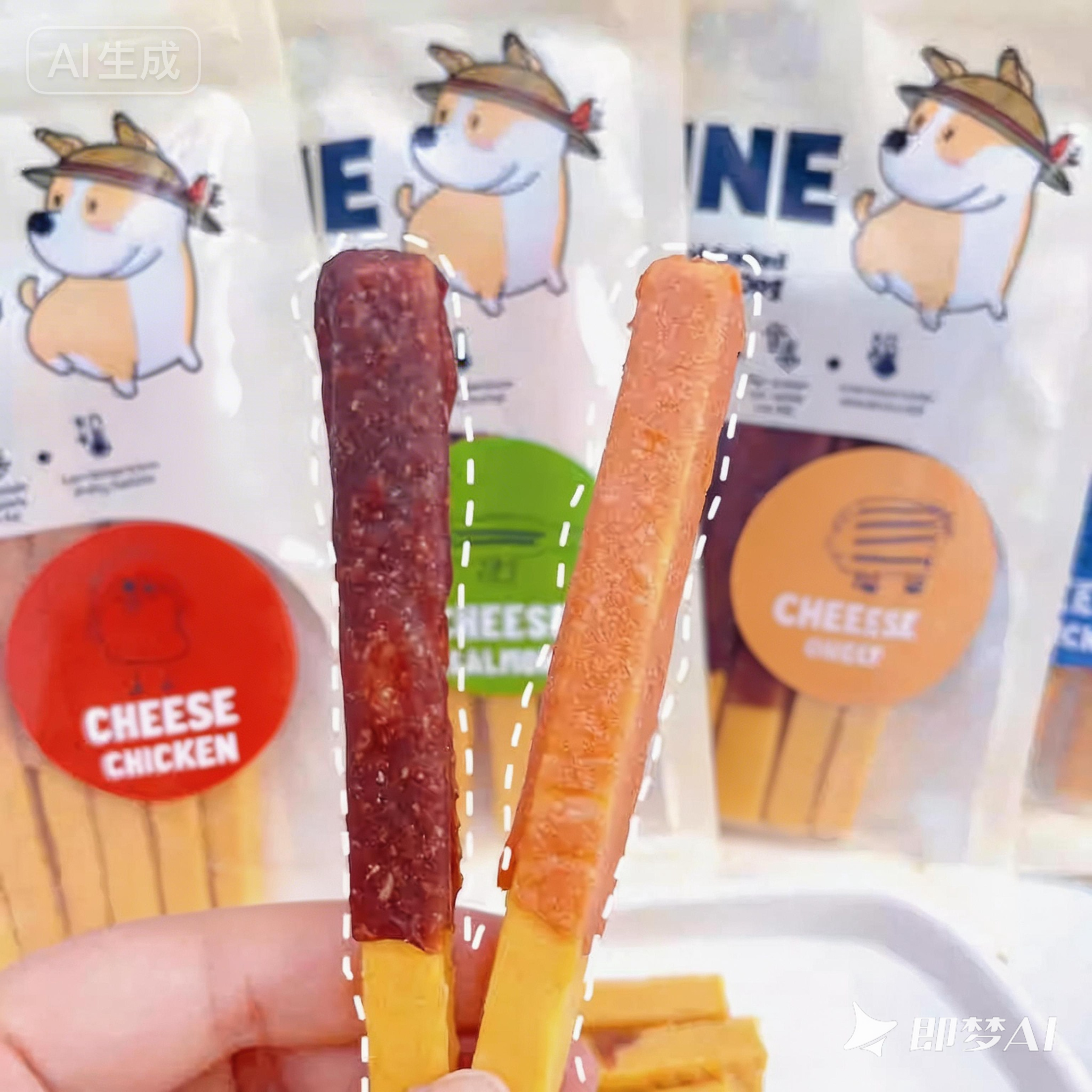 PIMA Cheese Fries Wrapped with Meat - Dog Chew Treats