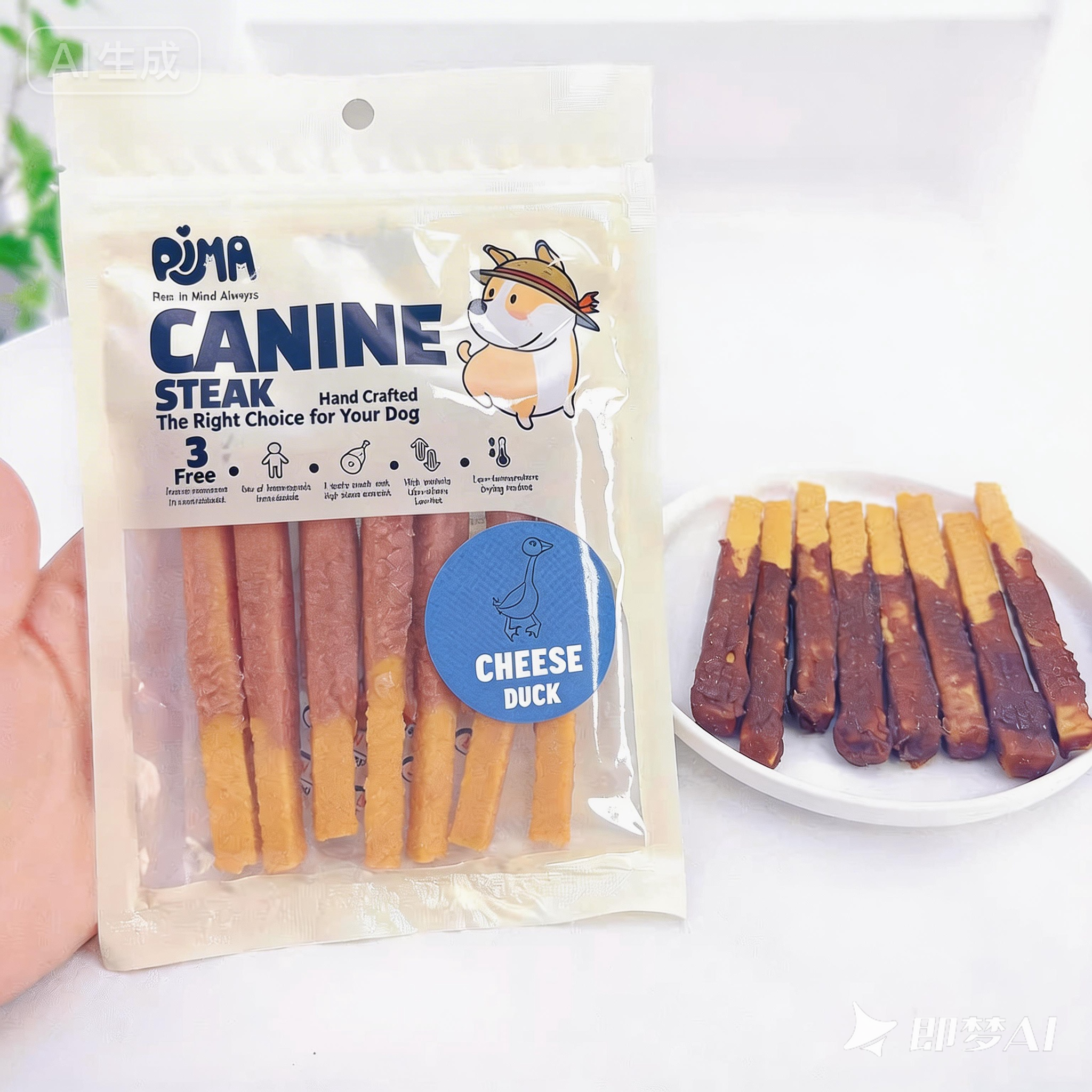 PIMA Cheese Fries Wrapped with Meat - Dog Chew Treats