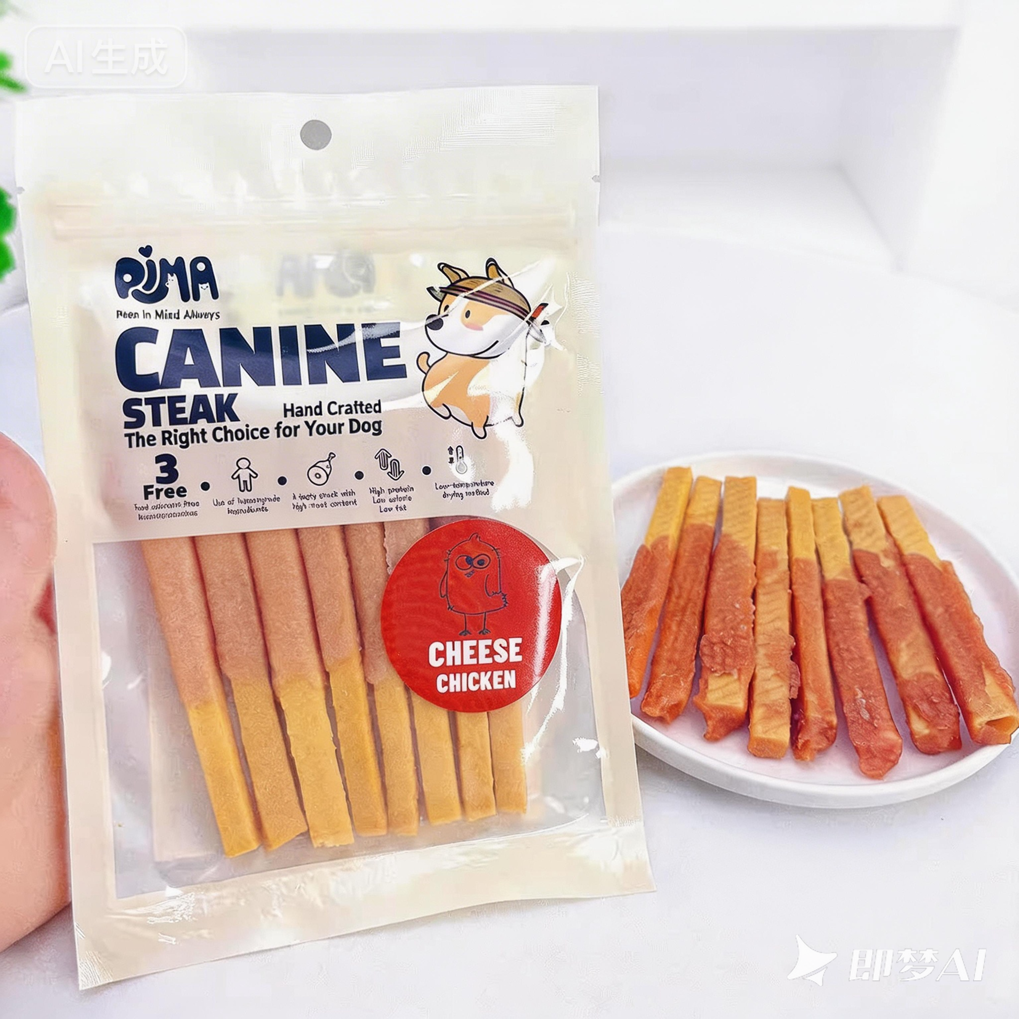 PIMA Cheese Fries Wrapped with Meat - Dog Chew Treats