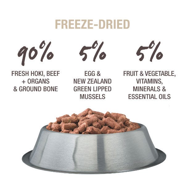 K9 Natural Raw Freeze Dried Hoki & Beef Feast