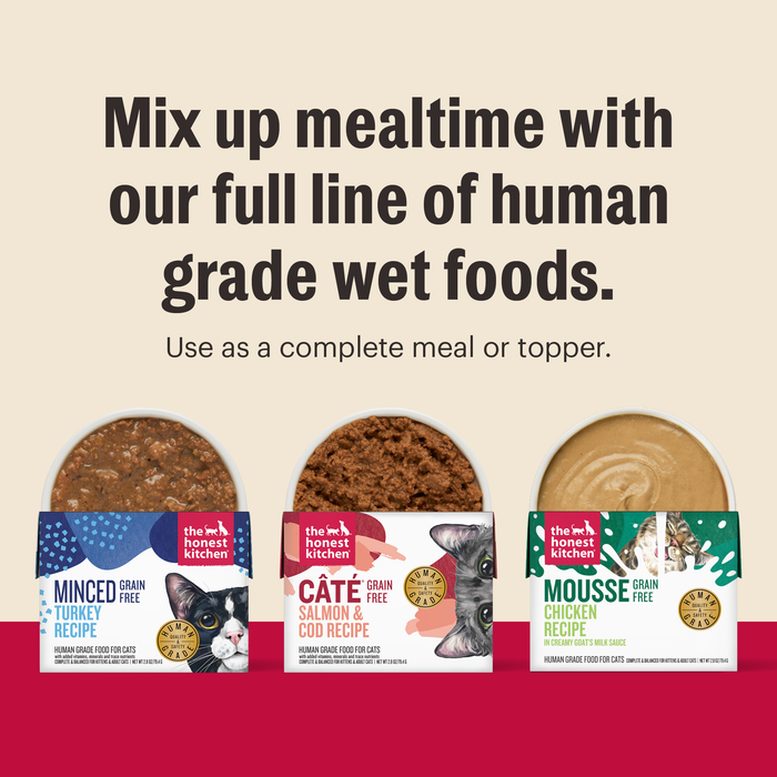 The Honest Kitchen Cat Mousse in Goat's Milk Variety 8-Pack