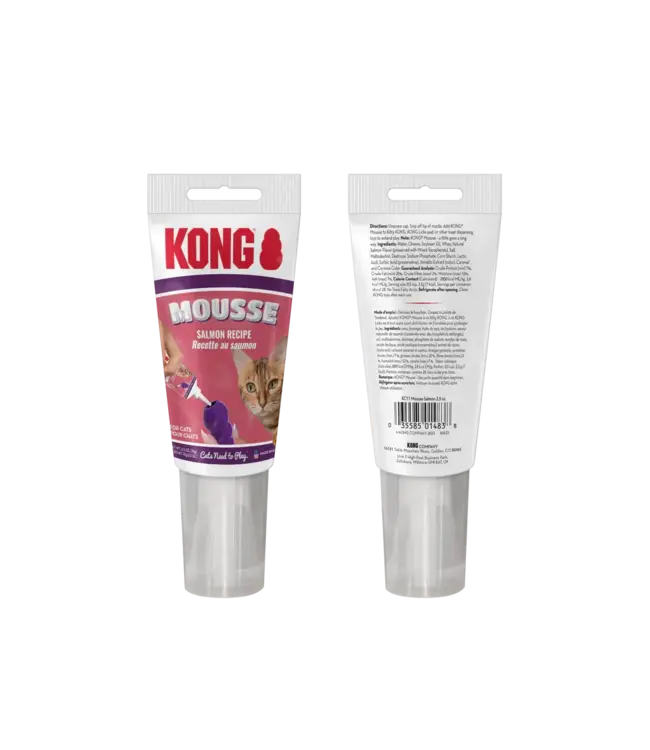 KONG 葫芦猫玩具专用三文鱼奶油慕斯 填充肉酱 推荐搭配葫芦玩具一起使用 2.5oz/管