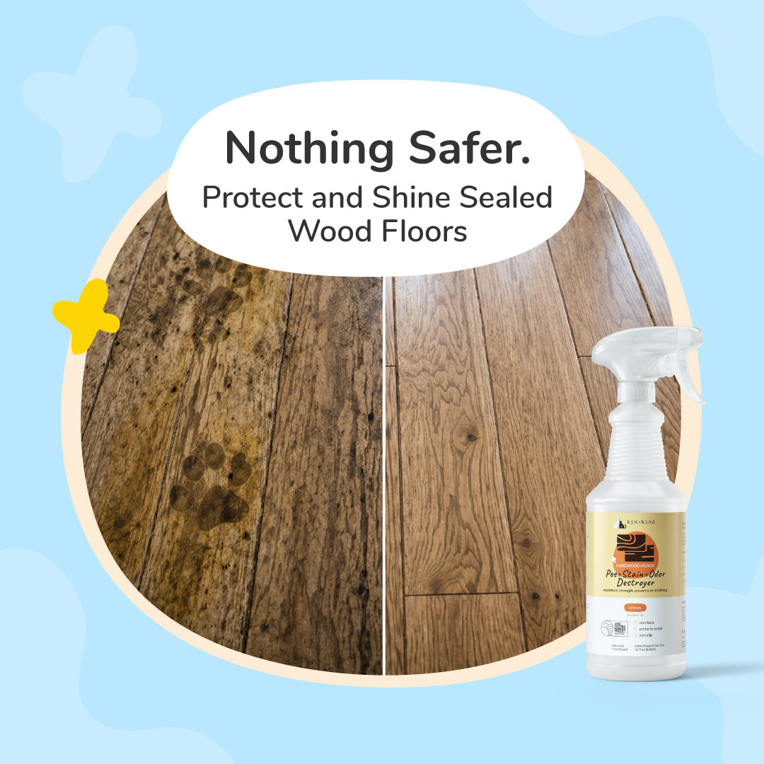Kin + Kind Pee+Stain+Odor Destroyer (Hardwood + Floor) - Citrus - 32oz