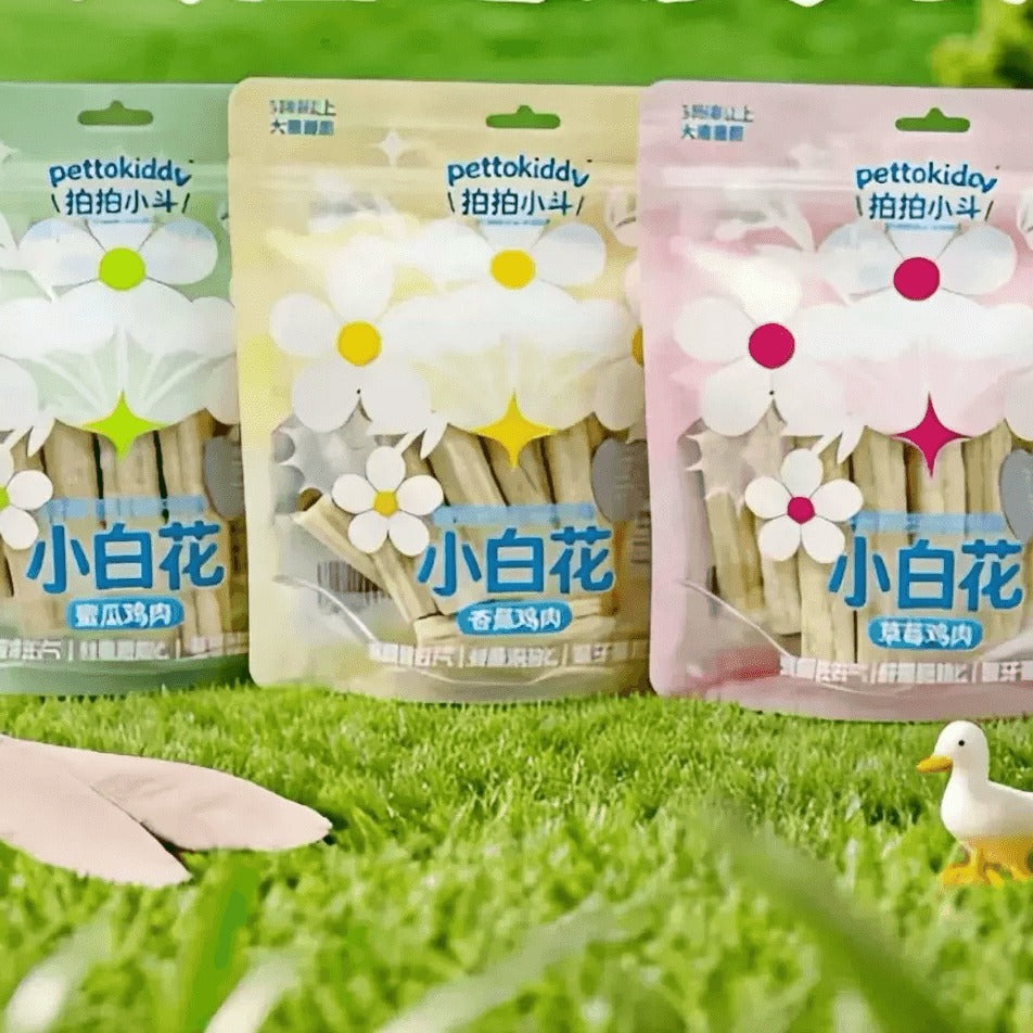 Pettokiddo - Freeze-Dried Dental Cleaning Sticks for Dogs & Cats (12 sticks)