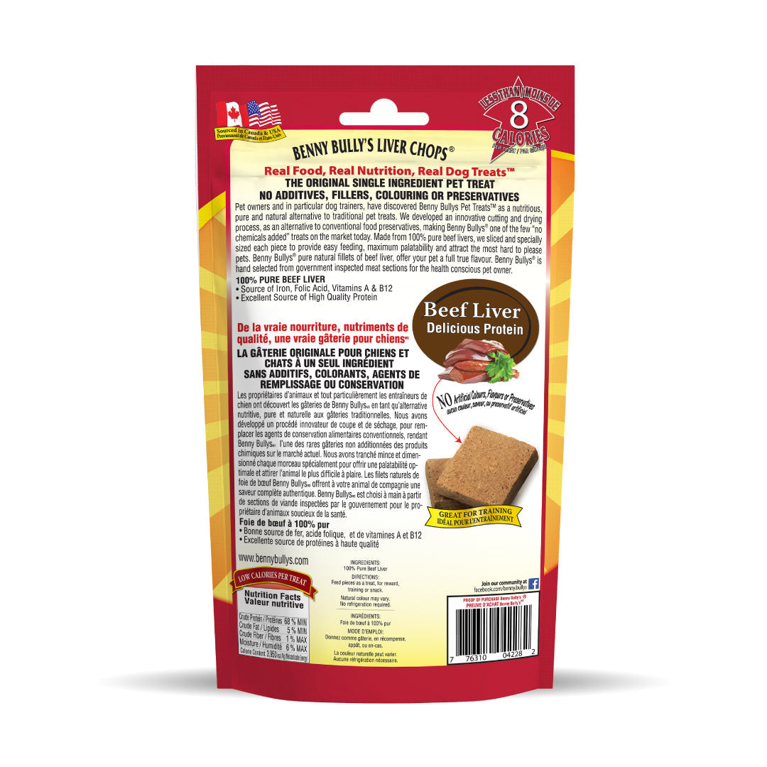 Benny Bullys Beef Liver Plus Original Dog Treat - 40g