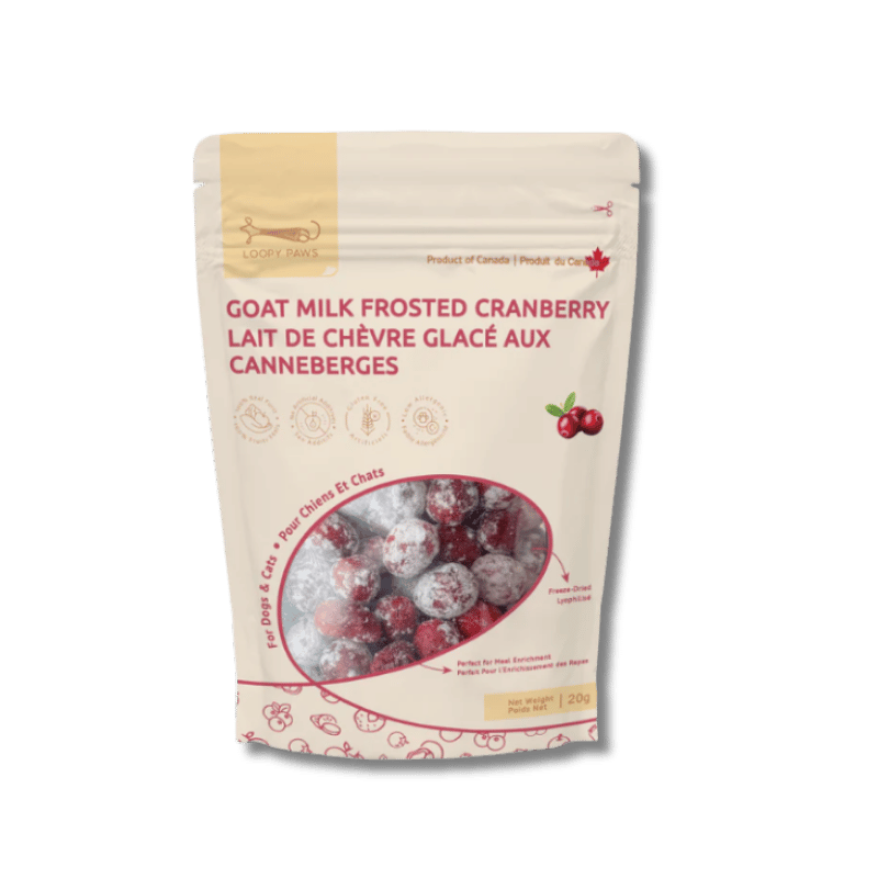 Loopypaws Goat Milk Frosted Crispies - Cranberry