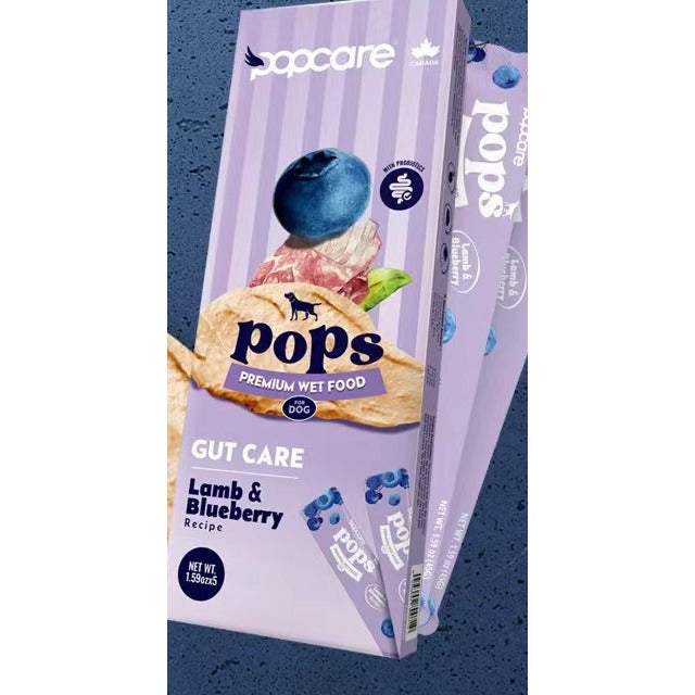 Popcare - Complete Dog Food Nourishing Paste Lamb & Blueberry with Probiotics (45g*5)