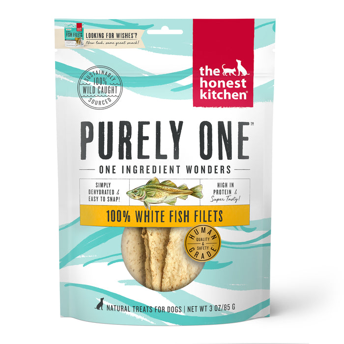 The Honest Kitchen 100% White Fish Filets Dog Treats - 3 oz