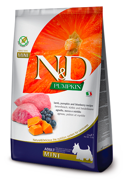 Farmina N&D Pumpkin Lamb & Blueberry Adult Mini Dog Food - 7kg