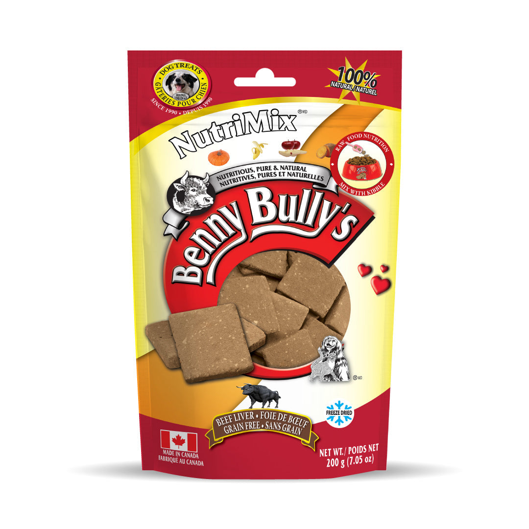 Benny Bullys Beef Liver Plus Nutrimix Dog Treat - 58g