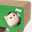 pidan cat scratching board set monster 2 in 1 corrugated cardboard scratching board cat bed claw sharpener cat toy pet supplies