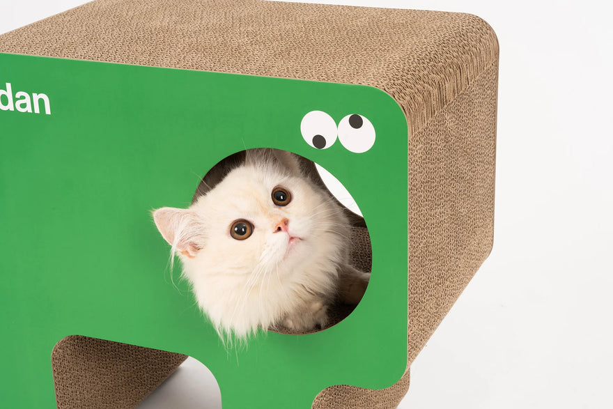 pidan cat scratching board set monster 2 in 1 corrugated cardboard scratching board cat bed claw sharpener cat toy pet supplies