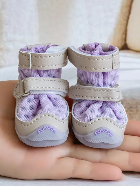 FOKWOW | Breathable Dog Shoes For Small Breeds Anti-Dirty No-Slip