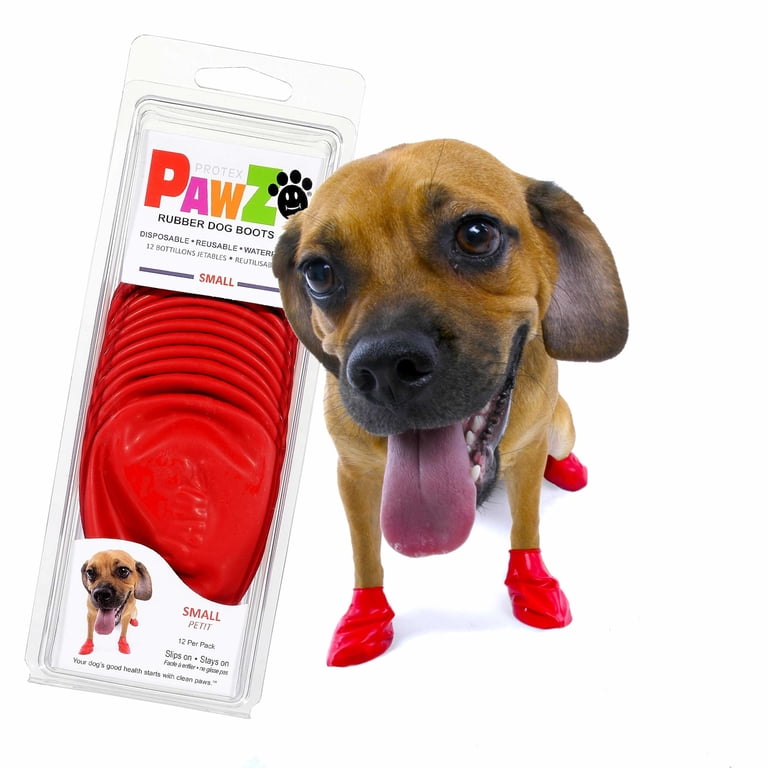 PawZ Rubber Dog Boots for Small Paws