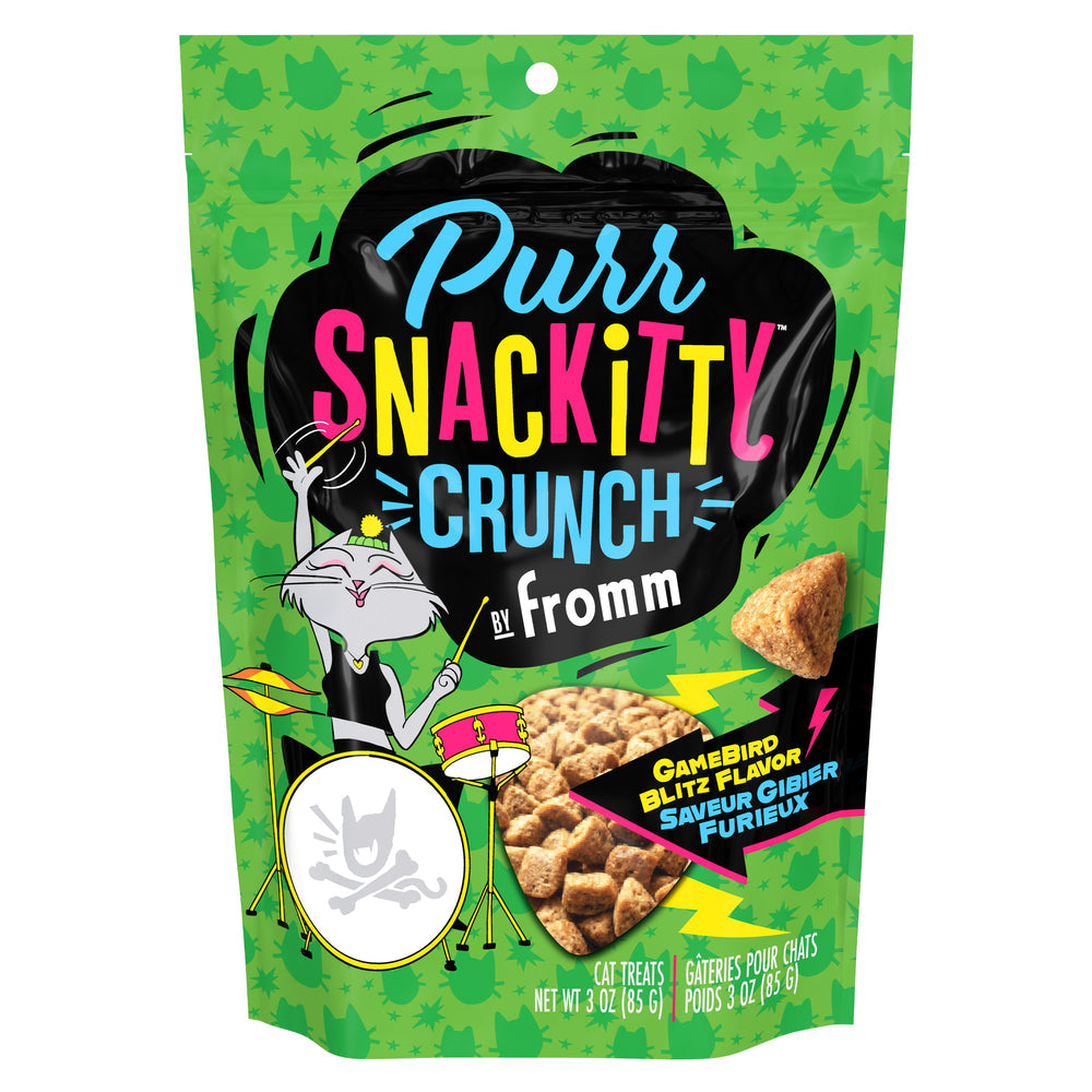 Fromm Purr-Snackitty Crunch Gamebird Blitz Cat Treats