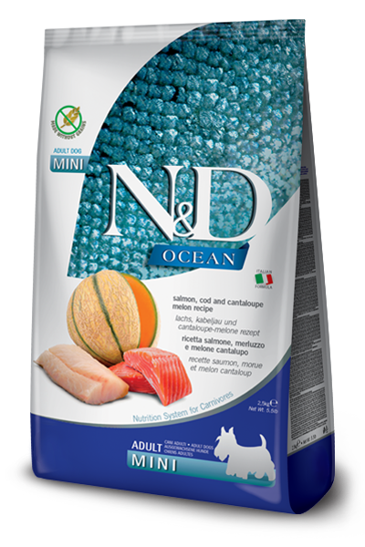 Farmina N&D Ocean Adult Mini Dog Food - Salmon, Cod & Cantaloupe