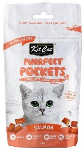 Kit Cat Purrfect Pockets Salmon Cat Treat 60g